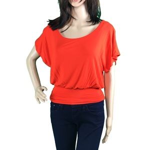 bebe Open Back Shirt